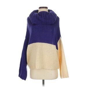 Anthropologie Pepaloves Colorblock Turtleneck Sweater XS